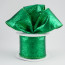 2.5" Metallic LamÃ© Ribbon: Emerald Green (10 Yards)