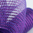 10" Poly Deco Mesh: Wide Foil Metallic Purple