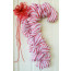 30" Tinsel Work Candy Cane Form: Red