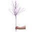 31" Glittered Spiral Pine Spray: Purple