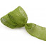 2.5" Burlap Ribbon: Apple Green (10 Yards)