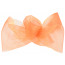 6" Sheer 2-Tone Organza Ribbon: Orange/Coral