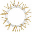 20-30" Tinsel Work Wreath Form: Metallic Gold