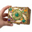 Mardi Gras Gold Jewel Leaf Box (4" x 3")