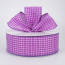2.5" Embroidered Stitched Squares Ribbon: Purple (50 Yards)