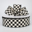 2.5" Black & White Checkerboard Ribbon (50 Yards)