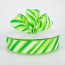 1.5" Brushstroke Stripe Ribbon: Green (50 Yards)