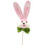 Hydrangea Bunny Head on a Stick: Pink
