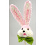 Hydrangea Bunny Head on a Stick: Pink