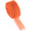 1.5" Burlap Frayed Edge Ribbon: Orange