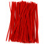 Pipe Cleaner Stems: Chenille Red (100)