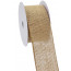 2.5" Burlap Ribbon- Tight Weave: Natural (10 Yards)
