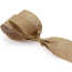 2.5" Natural Canvas Ribbon With Gold Splatters (10 Yards)