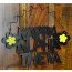 Kappa Alpha Theta Flower Hanging Metal Sign: 10"