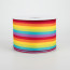 2.5" Vertical Woven Stripes Ribbon: Rainbow (10 Yards)