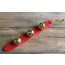 12" Red Leather Strap With Brass Jingle Bells