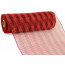 10" Poly Deco Mesh: Deluxe Thin Stripe Red/Black