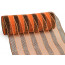10" Poly Deco Mesh: Metallic Orange/Black Stripe