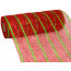 10" Poly Deco Mesh: Deluxe Red/Lime Stripe