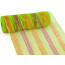10" Poly Mesh Roll: Metallic Lime/Orange/Fuchsia Stripes