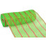 10" Poly Deco Mesh: Deluxe Lime/Red Stripe