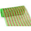 10" Poly Deco Mesh: Deluxe Wide Foil Red/Lime/White Stripe