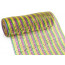 10" Poly Deco Mesh: Deluxe Wide Mardi Gras Stripe