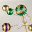 17" Stripe & Solid Glitter Ball Pick: Mardi Gras