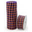 10" Basket Weave Mesh: Orange/Black/Purple Plaid