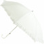 18" Ruffle Umbrella: White