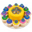 Mardi Gras Mask Pop Top Cake Toppers (12)
