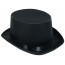 Satin Top Hat: Black