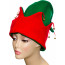 Red & Green Felt Elf Hat