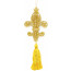 Filigree Style Gold Fleur De Lis Ornament
