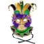 Deluxe Masked Jester Face Mask