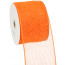 4" Poly Deco Mesh Ribbon: Orange