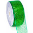 2.5" Poly Deco Mesh Ribbon: Metallic Green(discontinued)
