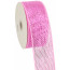 2.5" Poly Deco Mesh Ribbon: Metallic Pink