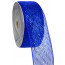 2.5" Poly Deco Mesh Ribbon: Metallic Royal Blue