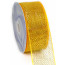 2.5" Poly Deco Mesh Ribbon: Metallic Gold