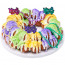 Mardi Gras Foil Cupcake Toppers (12)