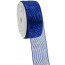 2.5" Poly Deco Mesh Ribbon: Metallic Navy/Royal