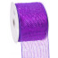 4" Poly Deco Mesh Ribbon: Metallic Purple