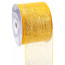 4" Poly Deco Mesh Ribbon: Metallic Gold