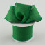2.5" Royal Faux Burlap Ribbon: Emerald Green (10 Yards)