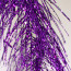 5' Glittered Pine Garland: Purple