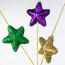31" Glitter Star Spray: Purple, Green, Gold