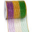6" Poly Deco Mesh Ribbon: Metallic Mardi Gras Bold