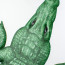 19" Embossed Metal Hanger: Alligator Shape