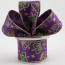 2.5" Mardi Gras Crowns Ribbon: Purple (10 Yards)